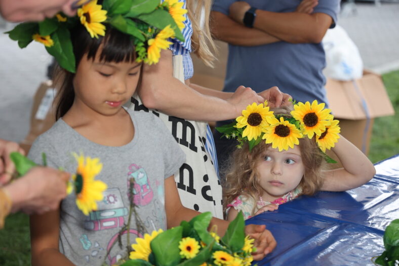 Kids with Flower